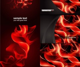 Abstract flame background vector
