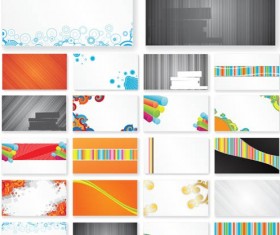 Business Cards Vivid vector set