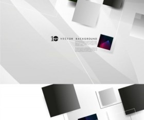 Modern 3D creative background vector