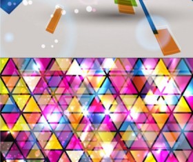 Colorful glass with fashion background vector