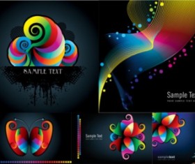 Colorful creative background vector material