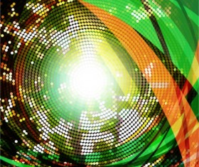 Abstract bright neon background vector