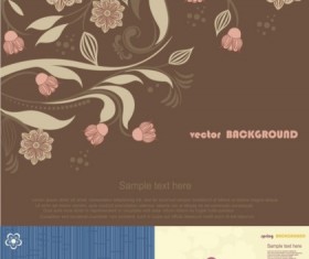 Simple flower background vector