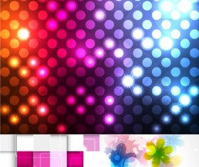 Creative neon with abstract background color vector