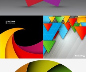 Colorful geometric background vector