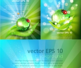 Creative green natural with puzzle background vector