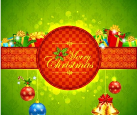 Christmas Green background art vector