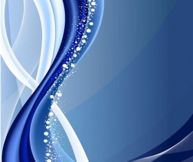 Abstract wave with grunge background vector