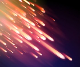 Colorful meteor background vectors