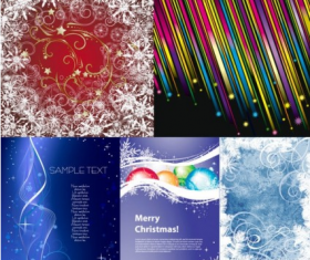 christmas background Free  set vector