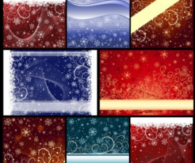 Delicate snowflake christmas background  vector