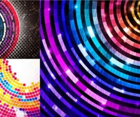 Colorful ring background vector