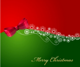 Christmas greeting card illustration  shiny vector