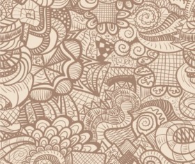 Retro classic Floral Patterns background vector graphics