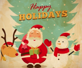 Christmas card Free  vector