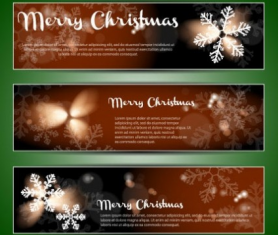 christmas banners  01 vector