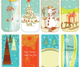 christmas cartoon  01 vector material