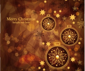 christmas gorgeous brown background  02 shiny vector
