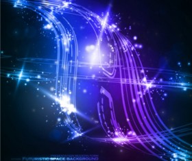 Effect light streamline background vector