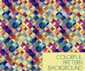 Circular background set vector