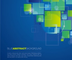 Abstract blue square background vector