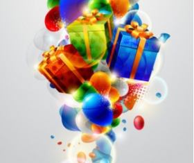 beautiful christmas gift box  01 vector