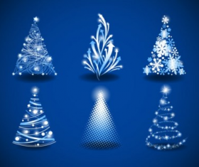 gorgeous christmas tree  03 vector material