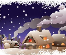 Winter Christmas Vector vector