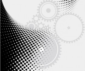 Fashion gear dark background vector