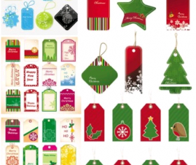 exquisite christmas labels  vector