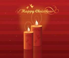 Christmas Candles free  vector
