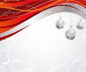 Christmas design elements dynamic lines background vector