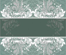 White Floral elements background vectors material
