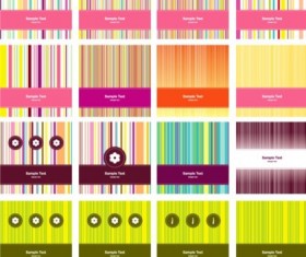 Fashion line card background vectors