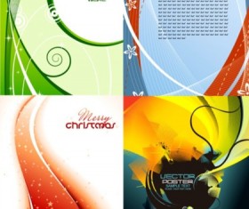 Abstract lines backgrounds vector material