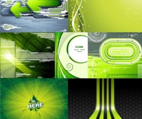 Green technology design elements background vector
