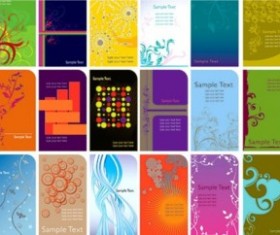 Different card design background vector