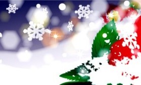 Bright dreamy snowflake banner vector
