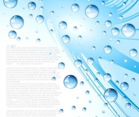 Blue bubble splash-ink background vector