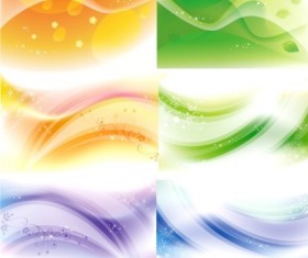 Different dream line flash background vector material