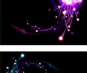Dark with light banners vector