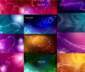 Different dream star background vector