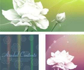 Personality rose white background vector