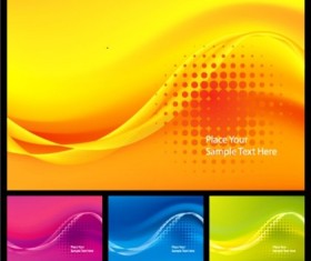 Dynamic colorful computer desktop background vector