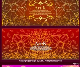 Fantasy design banners set vector