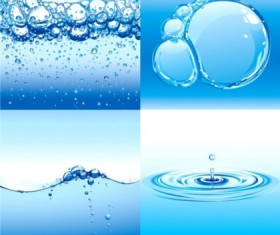 Clear water background vector