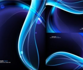 blue line Shiny background vectors material