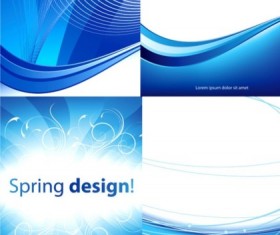 blue line background abstract vector