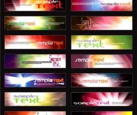 Dazzling banner modern vector