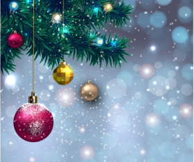 Christmas decoration shiny vector